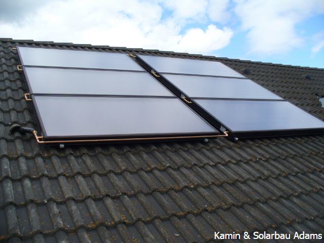 12 m² Flachkollektoranlage mit Heizungsunterstützu